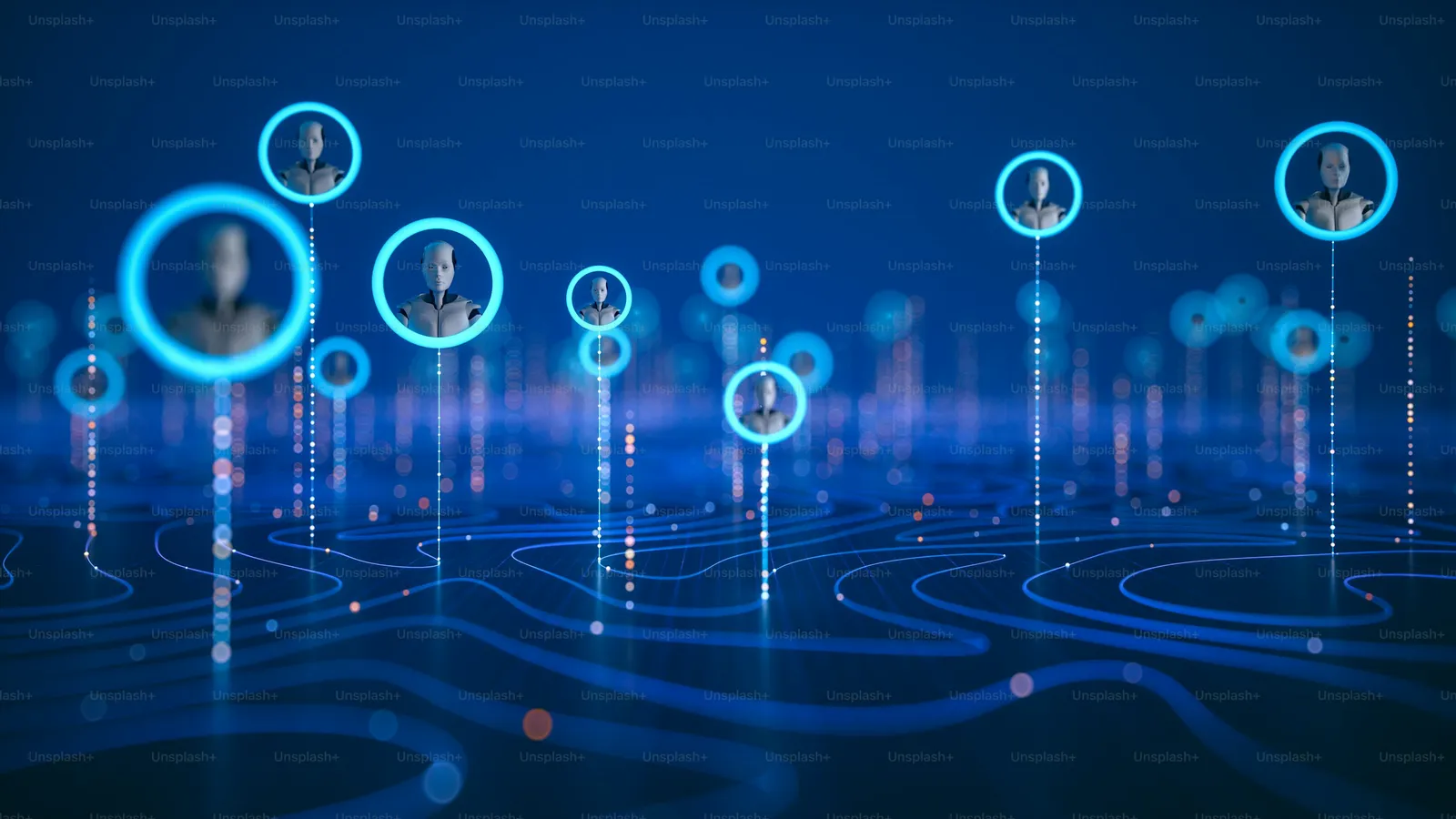 An autonomous agent workflow on a dark screen